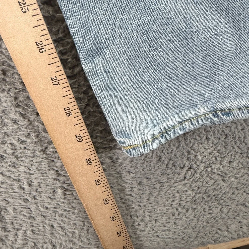 Old Navy OG Jeans Womens 16 Blue Cotton Denim Straight Loose Distressed Stretch